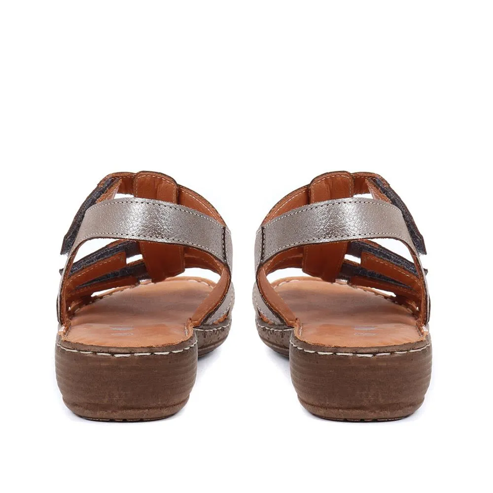 Leather T-Bar Sandals - LUCK33015 / 320 059 sold by Shoe-Shop product image thumbnail 5