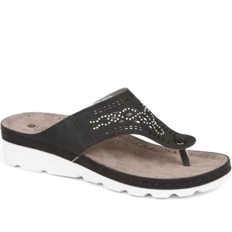 Embellished Toe Post Sandals - SERAY37009 / 323 498 sold by Shoe-Shop