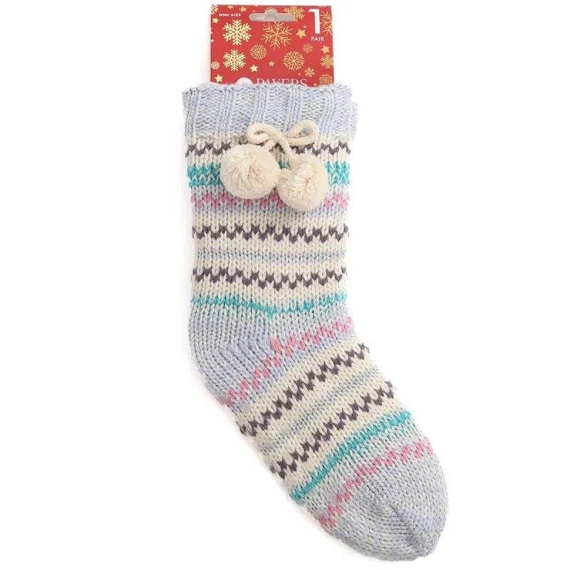 Fleece Lined Patterned Socks - MAXWI38005 / 324 293 sold by Shoe-Shop