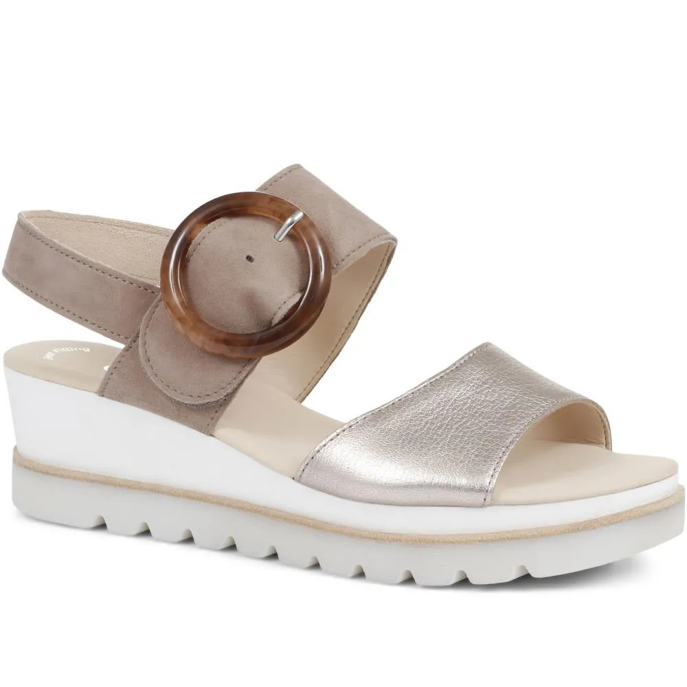 Yeo Wedge Sandals with Buckle - GAB31512 / 317 897 sold by Shoe-Shop