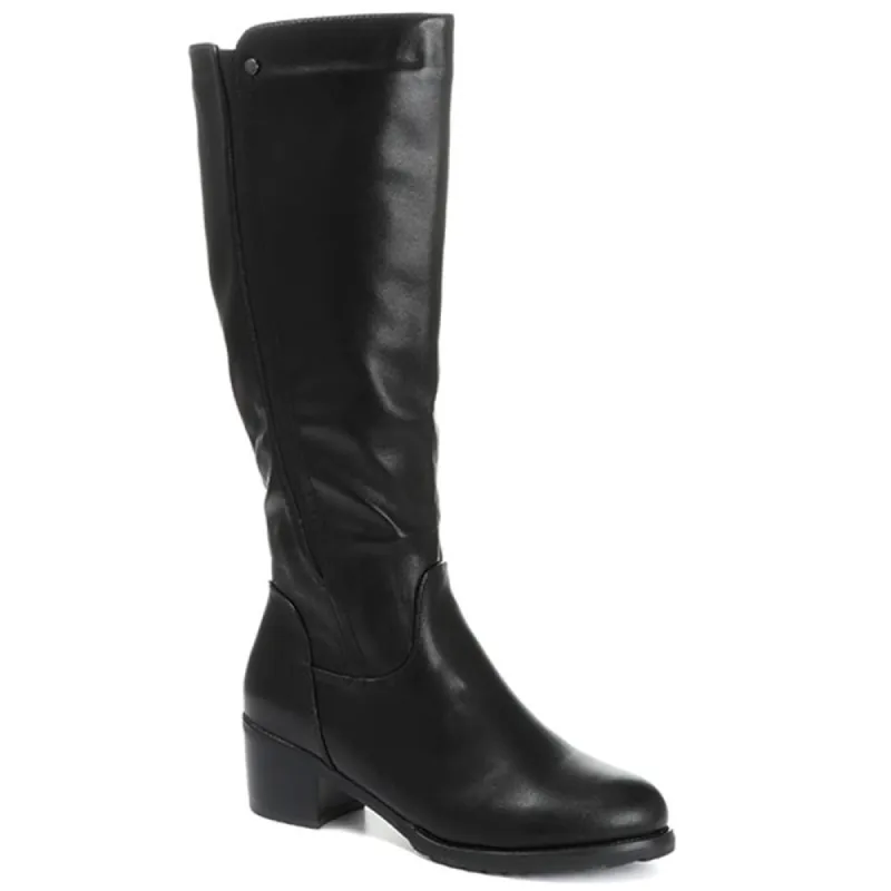 Knee High Boot with Stretch Calf Fit - WLIG30002 / 316 512 made by Shoe-Shop