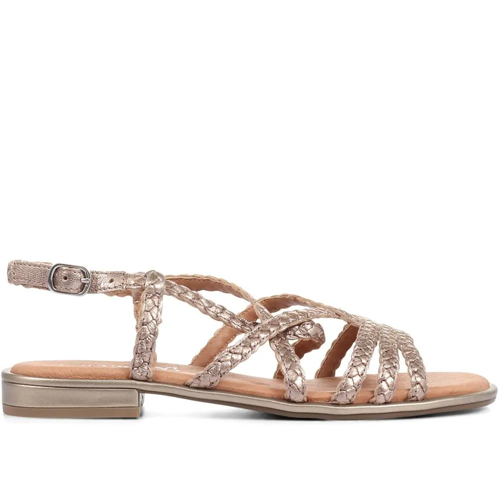 Woven Leather Gladiator Sandals - CAPRI33508 / 320 987 sold by Shoe-Shop product image thumbnail 3