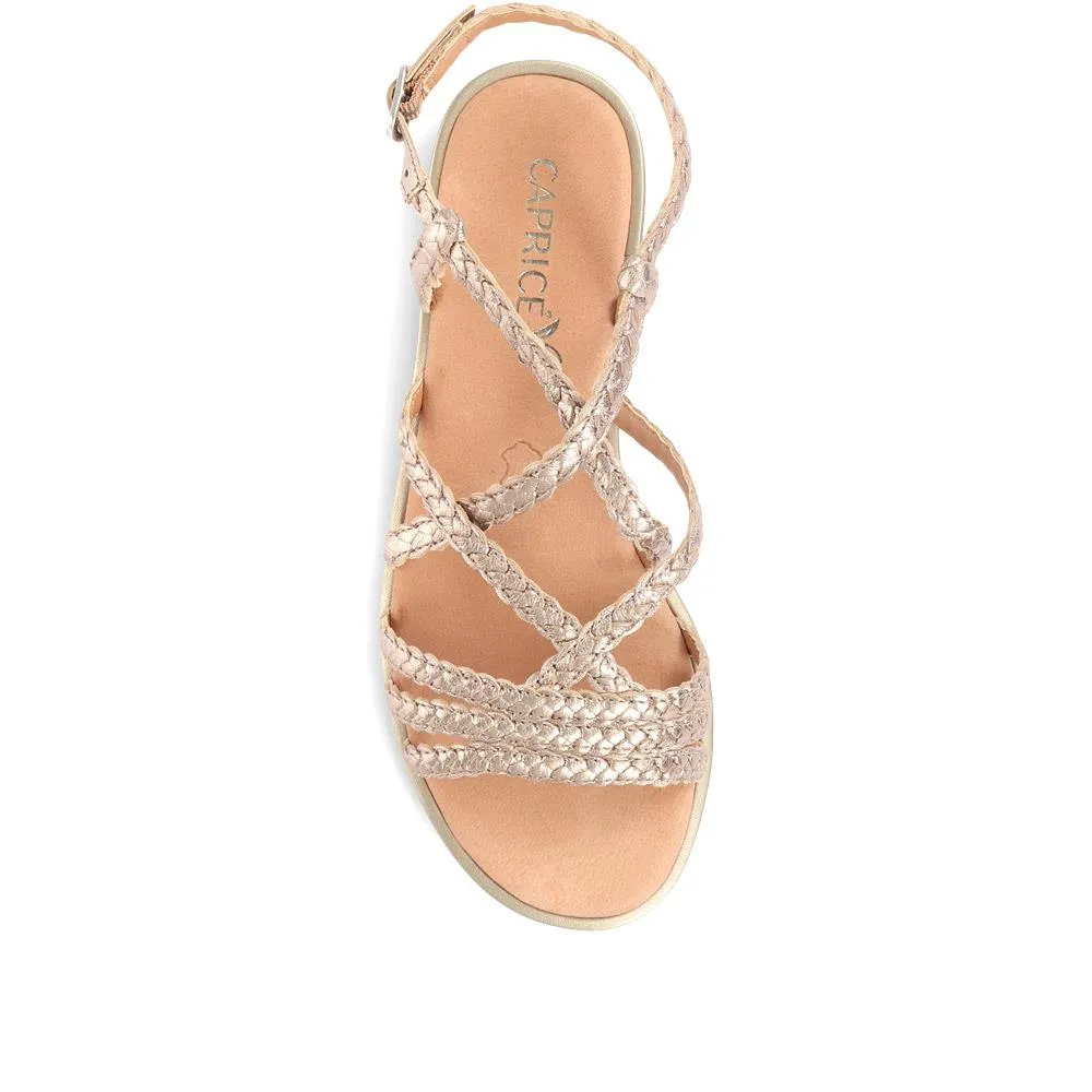 Woven Leather Gladiator Sandals - CAPRI33508 / 320 987 sold by Shoe-Shop product image thumbnail 5
