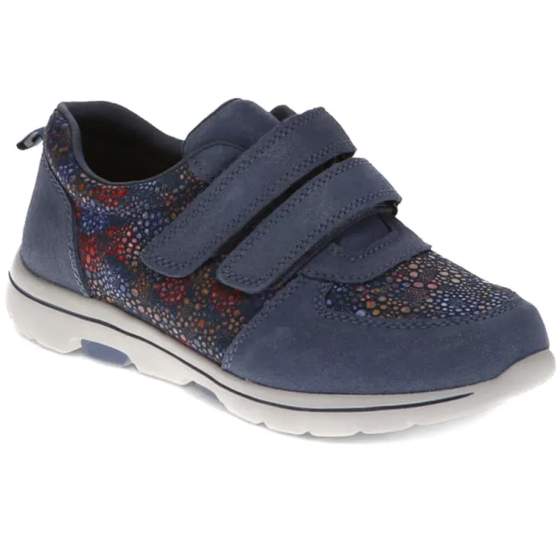 Touch-Fasten Patterned Trainers  - BRK39050 / 326 285 sold by Shoe-Shop