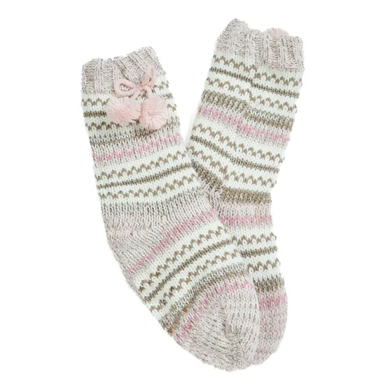 Fleece Lined Patterned Socks - MAXWI38005 / 324 293 sold by Shoe-Shop