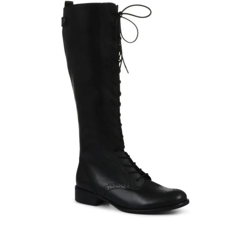 Protect Lace-Up Knee High Boots - GAB32526 / 319 163 sold by Shoe-Shop
