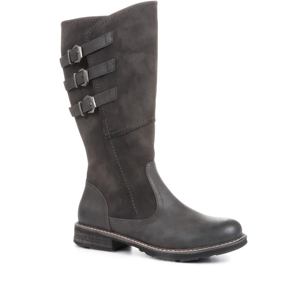Flat Knee High Boots - WOIL36025 / 322 775 sold by Shoe-Shop