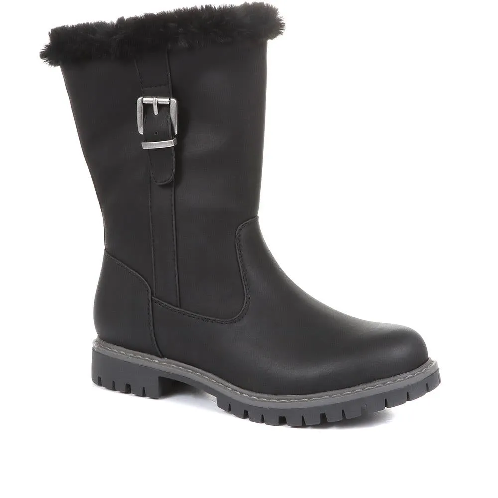 Faux Fur Topped Boots - WBINS34099 / 320 654 sold by Shoe-Shop product image thumbnail 3