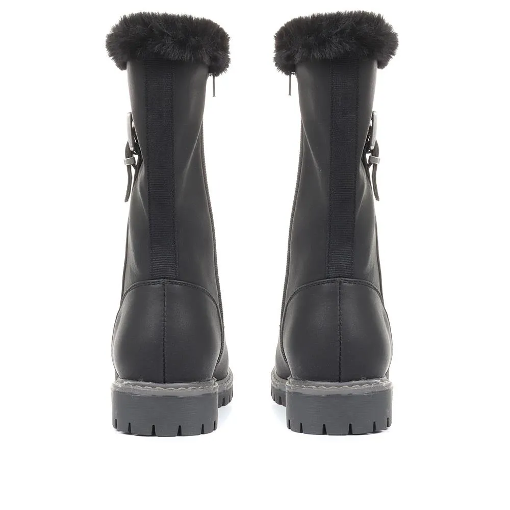 Faux Fur Topped Boots - WBINS34099 / 320 654 sold by Shoe-Shop product image thumbnail 5