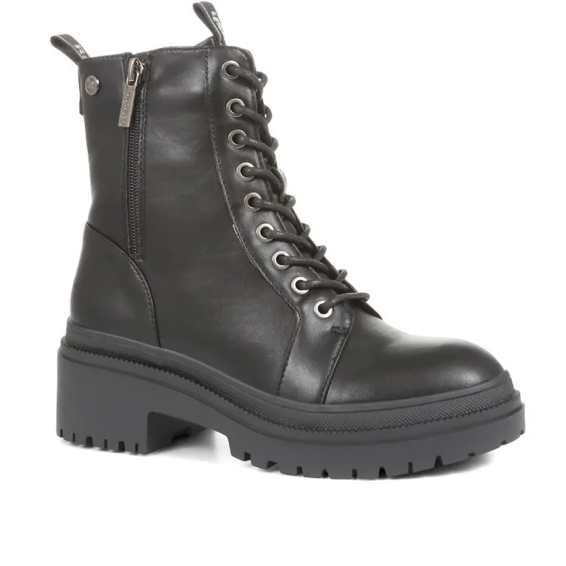 Chunky Lace-Up Boots - XTI34540 / 321 954 sold by Shoe-Shop