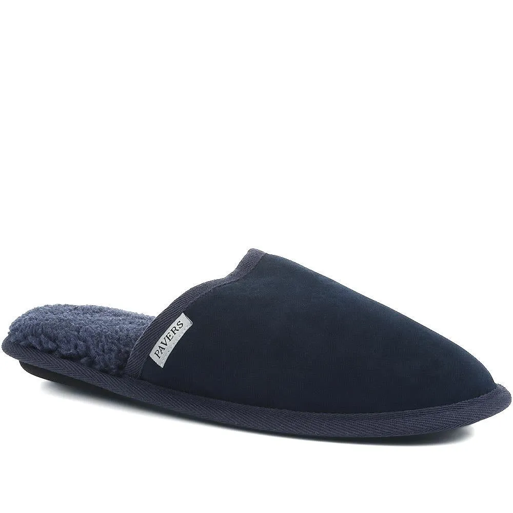  SLIPPER NAVY SUEDE-US11（29.0） Forsa Blake slippers for Men - Navy in UAE | Level Shoes