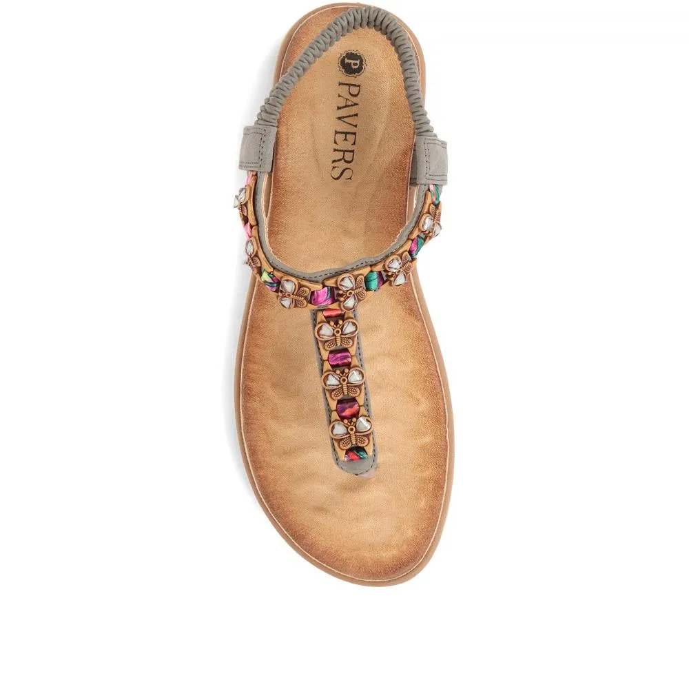 Embellished Toe-Post Sandals - BAIZH33051 / 320 049 sold by Shoe-Shop product image thumbnail 5
