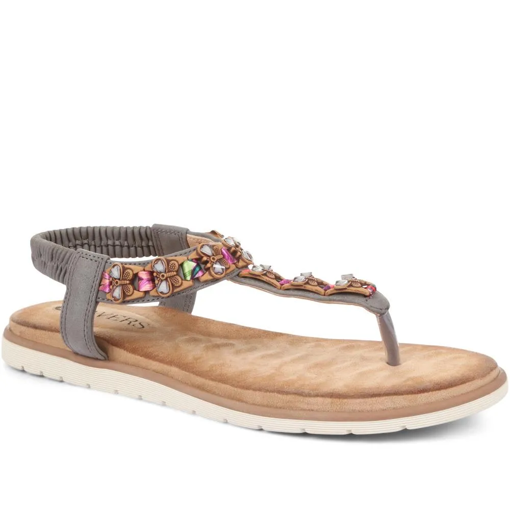 Embellished Toe-Post Sandals - BAIZH33051 / 320 049 sold by Shoe-Shop