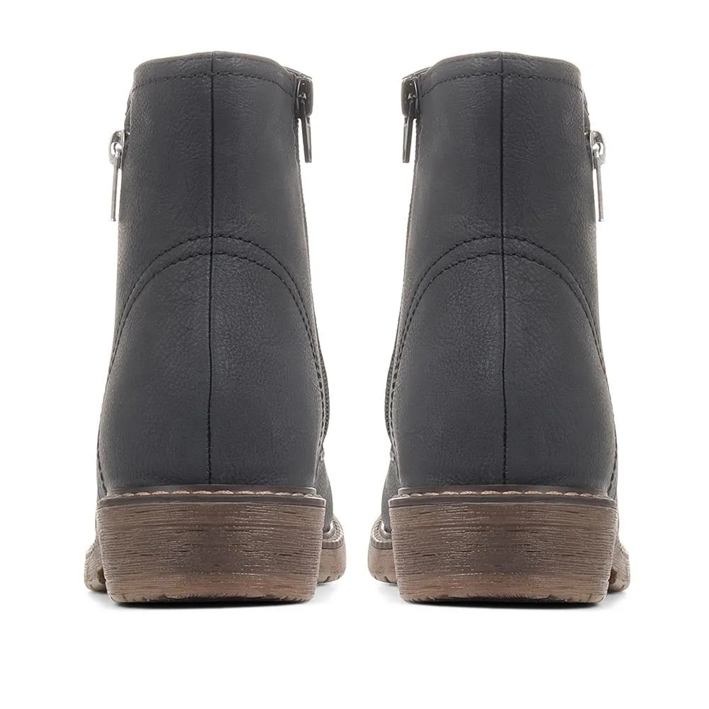 Ruched Ankle Boots - DEPAR36005 / 323 046 sold by Shoe-Shop product image thumbnail 4