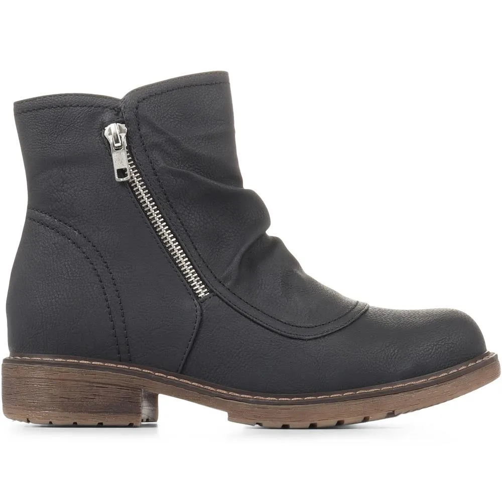 Ruched Ankle Boots - DEPAR36005 / 323 046 sold by Shoe-Shop product image thumbnail 3