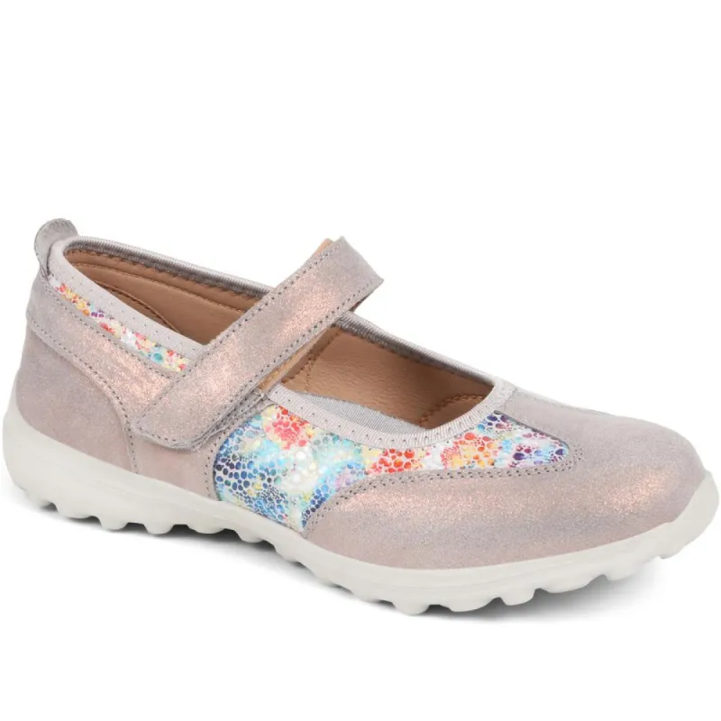 Wide Fit Adjustable Mary Jane Shoes - BRK32007 / 318 782 sold by Shoe-Shop