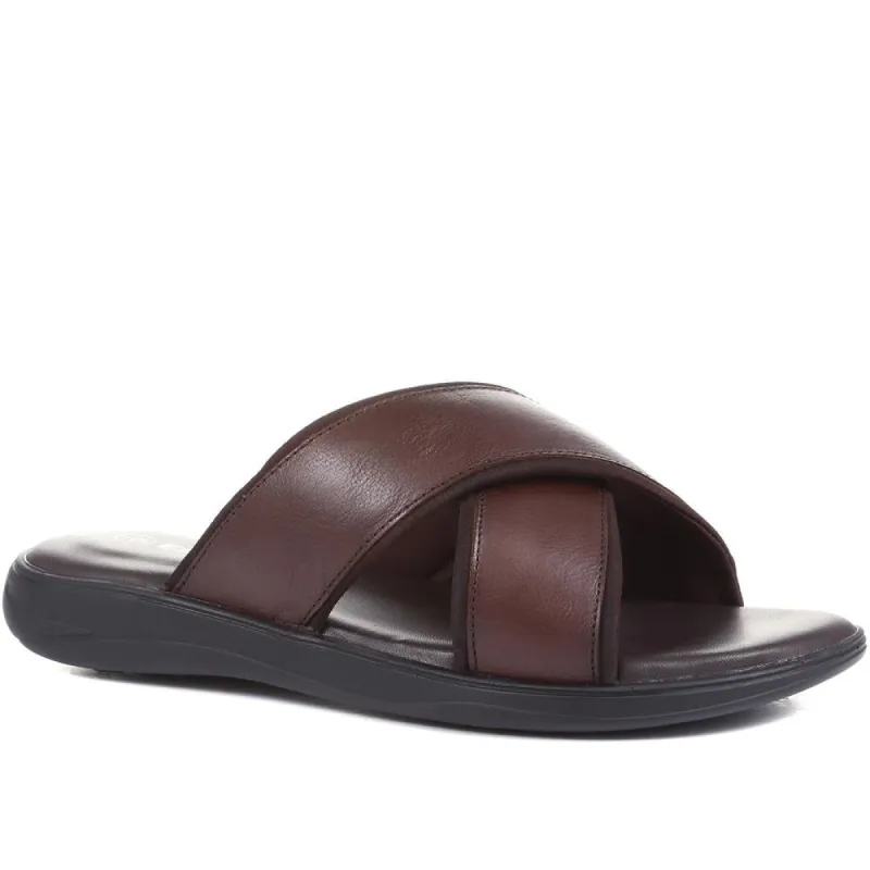 Bideford Extra Wide Leather Sandals - BIDEFORD / 322 626 sold by Shoe-Shop