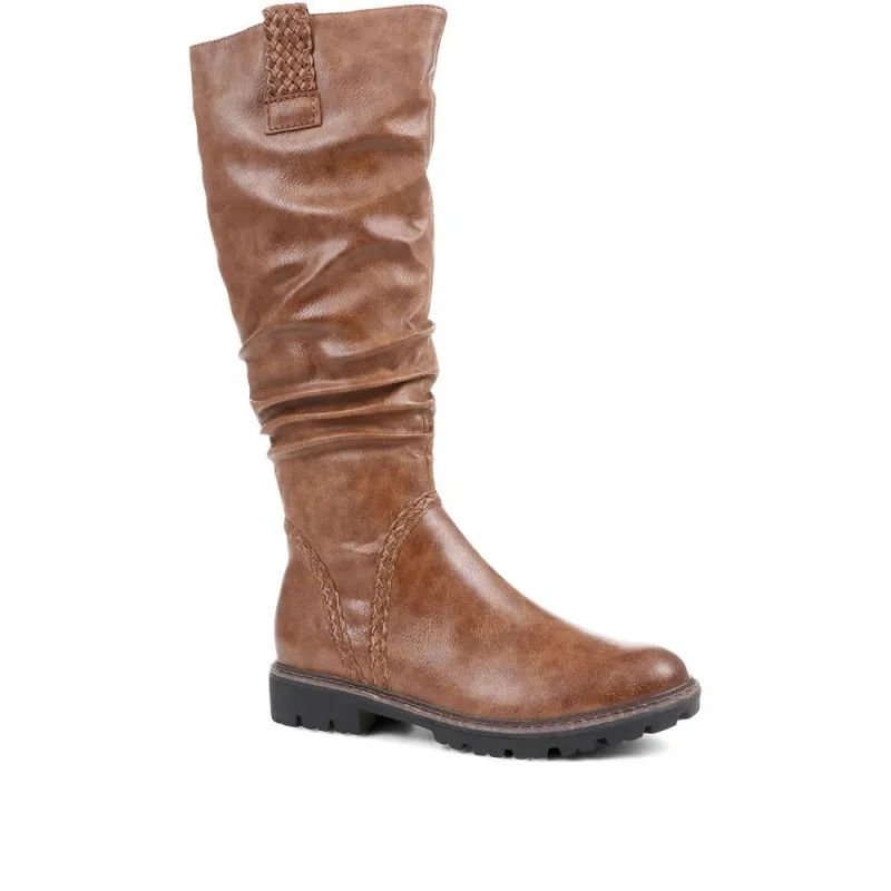 Flat Knee High Boots - WEN34508 / 320 723 made by Shoe-Shop