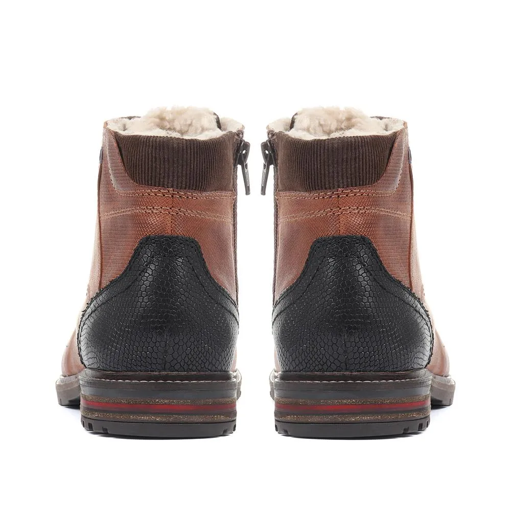 Wide G Fit Leather Lace-Up Ankle Boot - RNB32009 / 318 850 sold by Shoe-Shop product image thumbnail 3