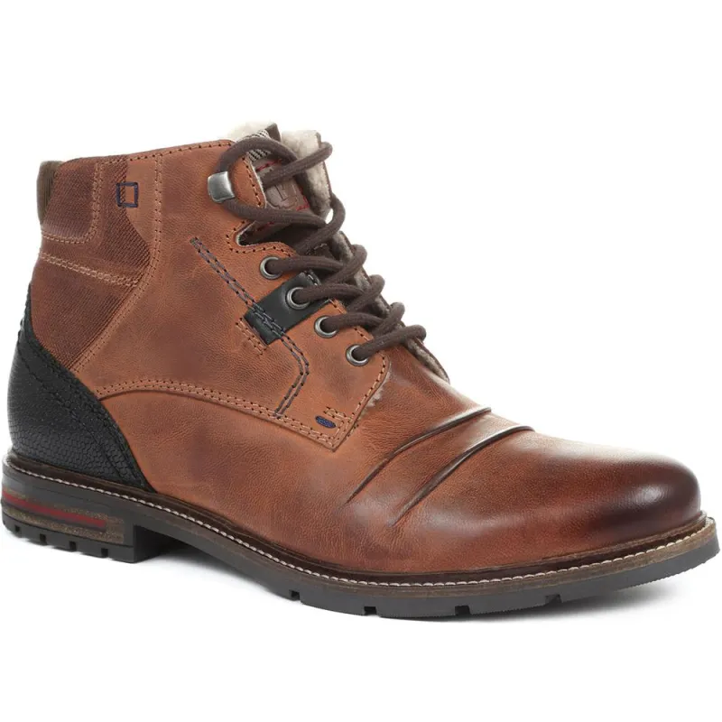 Wide G Fit Leather Lace-Up Ankle Boot - RNB32009 / 318 850 sold by Shoe-Shop