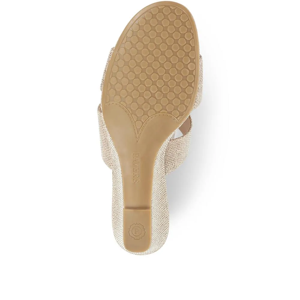Wide Fit Wedge Mule Sandals - ALA31027 / 317 598 sold by Shoe-Shop product image thumbnail 4