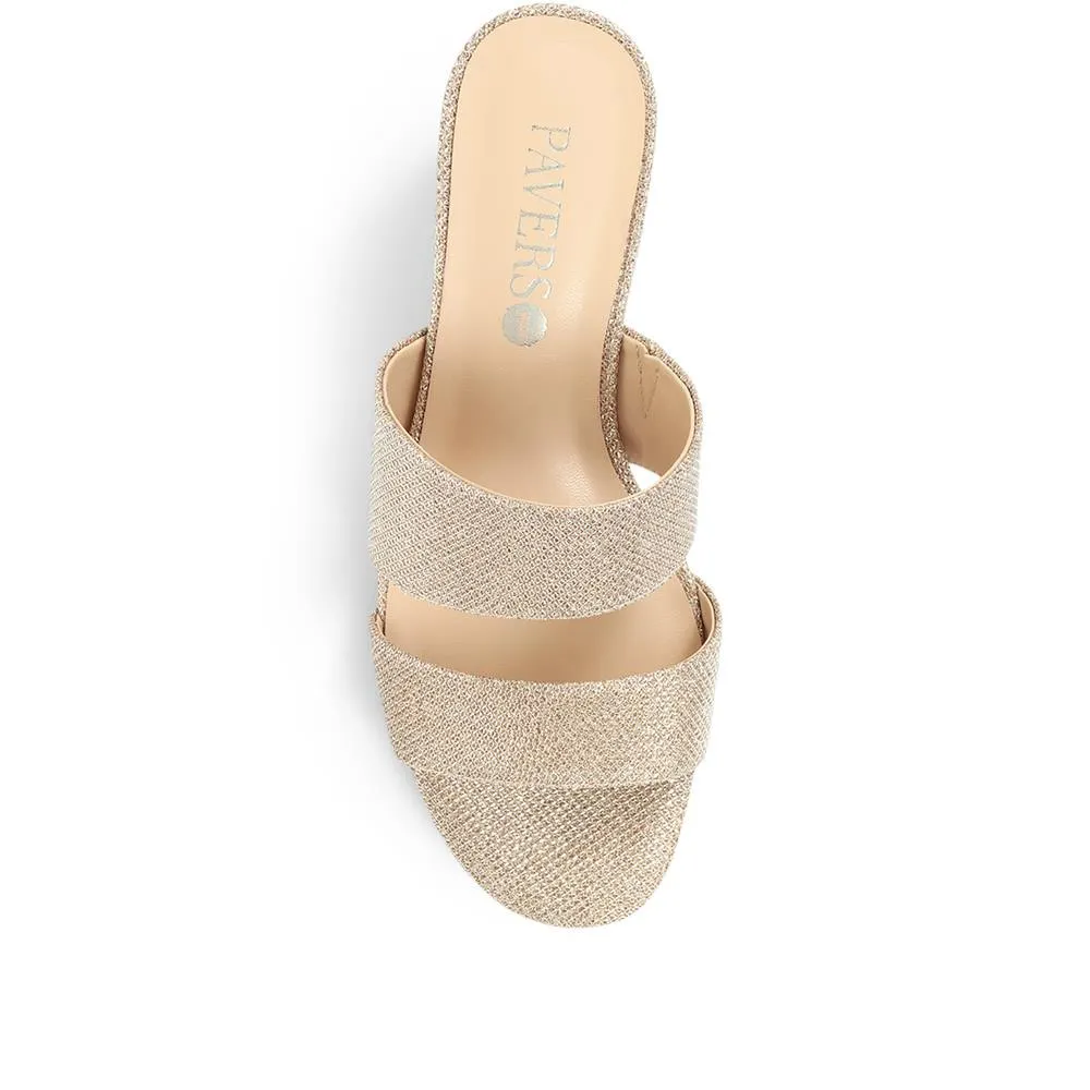 Wide Fit Wedge Mule Sandals - ALA31027 / 317 598 sold by Shoe-Shop product image thumbnail 5