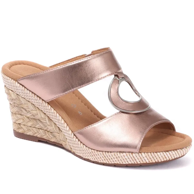 Sizzle Slip-On Wedge Sandal - SIZZLE / 26082002 made by Shoe-Shop