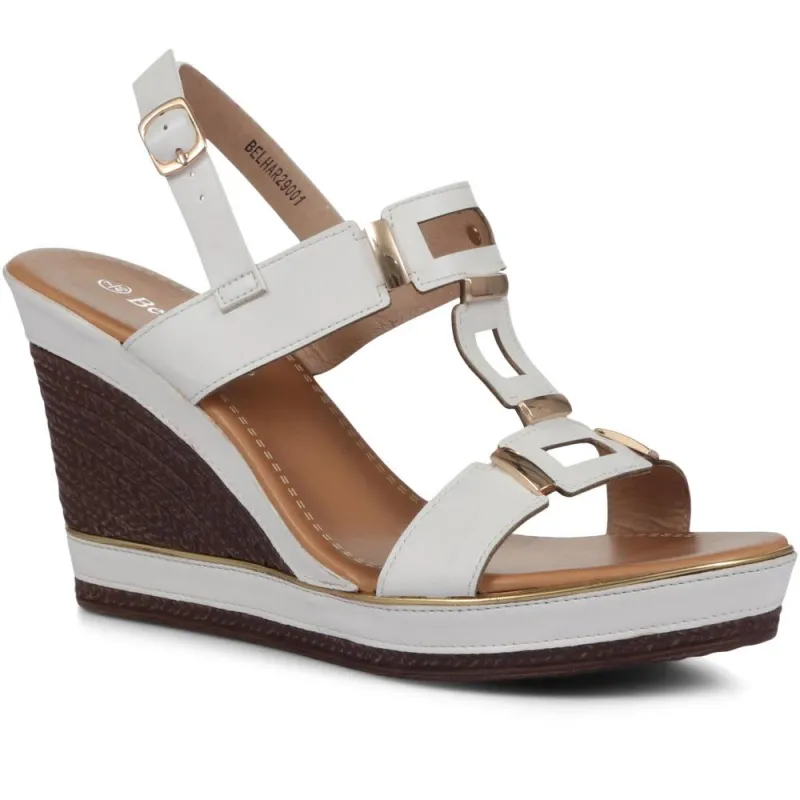 Embellished Wedge Heel Sandal - BELHAR29001 / 314 783 sold by Shoe-Shop