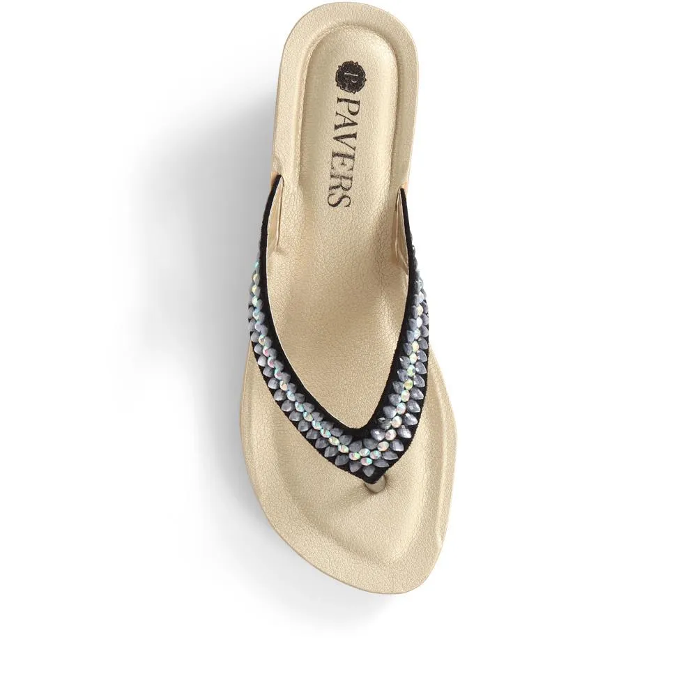 Diamante Wedge Toe Post - INB29029 / 314 827 sold by Shoe-Shop product image thumbnail 5