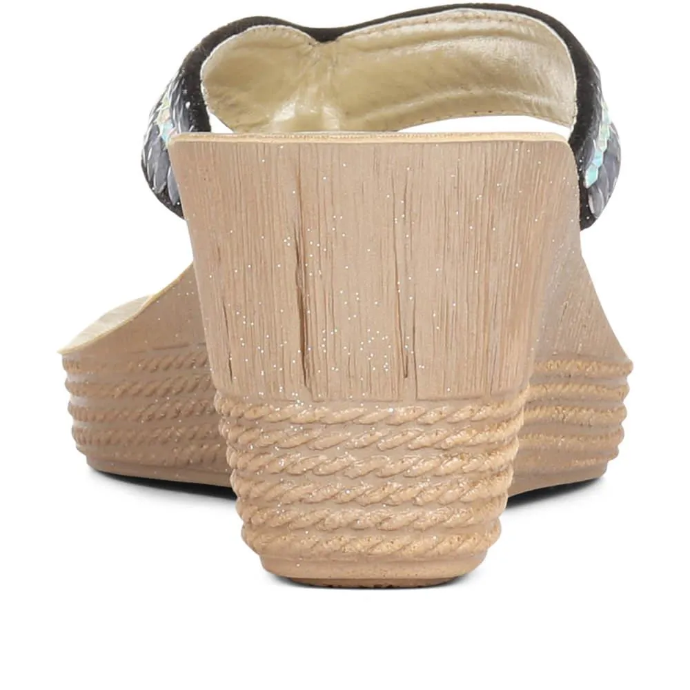 Diamante Wedge Toe Post - INB29029 / 314 827 sold by Shoe-Shop product image thumbnail 3