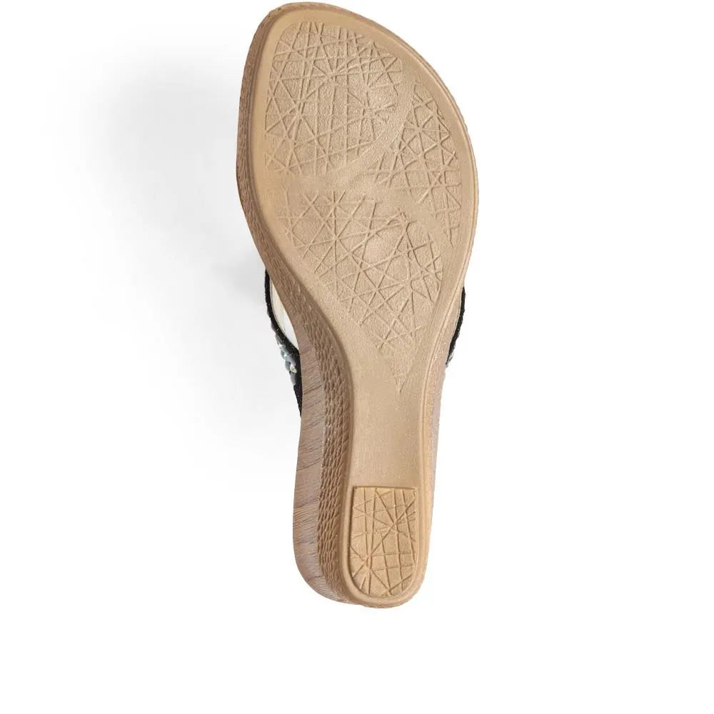 Diamante Wedge Toe Post - INB29029 / 314 827 sold by Shoe-Shop product image thumbnail 4