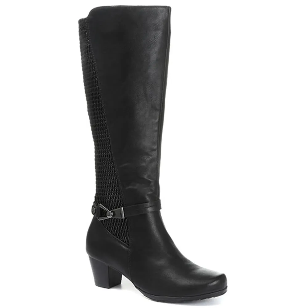Stretch Fit Knee High Boot - WOIL30039 / 316 485 sold by Shoe-Shop