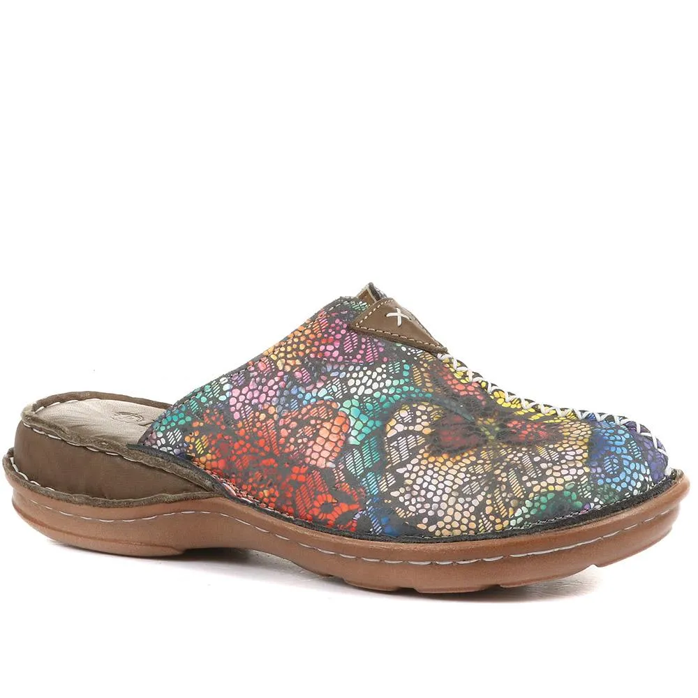 Leather Slip-On Clogs - CAY36001 / 322 729 sold by Shoe-Shop