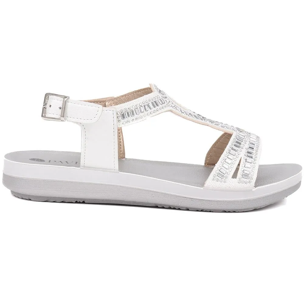 Adjustable Embellished Sandals - INB39017 / 325 260 sold by Shoe-Shop product image thumbnail 2