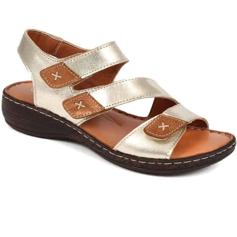 Fully Adjustable Leather Sandals - LUCK33011 / 320 063 sold by Shoe-Shop
