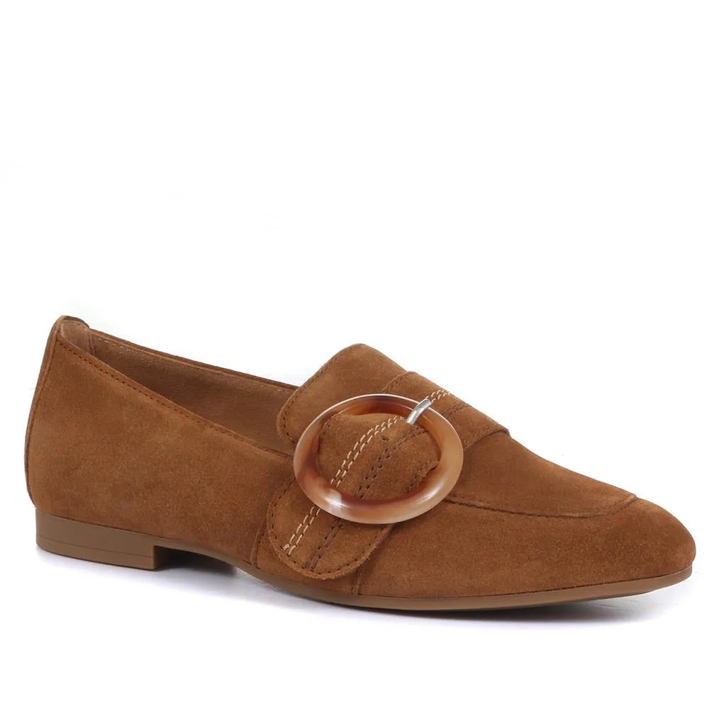 Viola Suede Loafers with Oversized Buckle - GAB31530 / 317 980 sold by Shoe-Shop