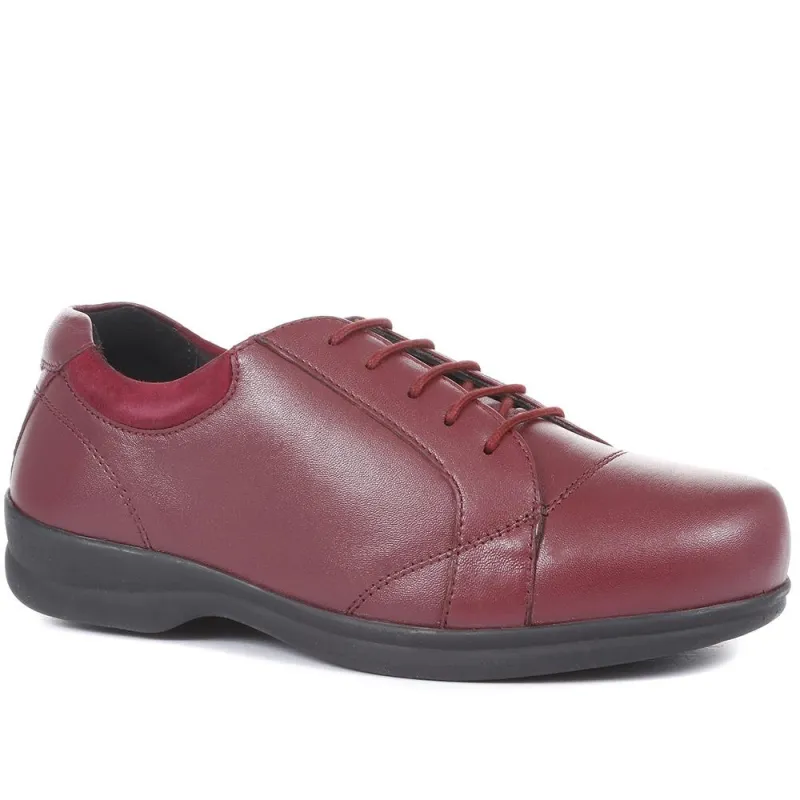 Extra Wide Leather Lace Up Shoes - LILLIE / 321 152 sold by Shoe-Shop