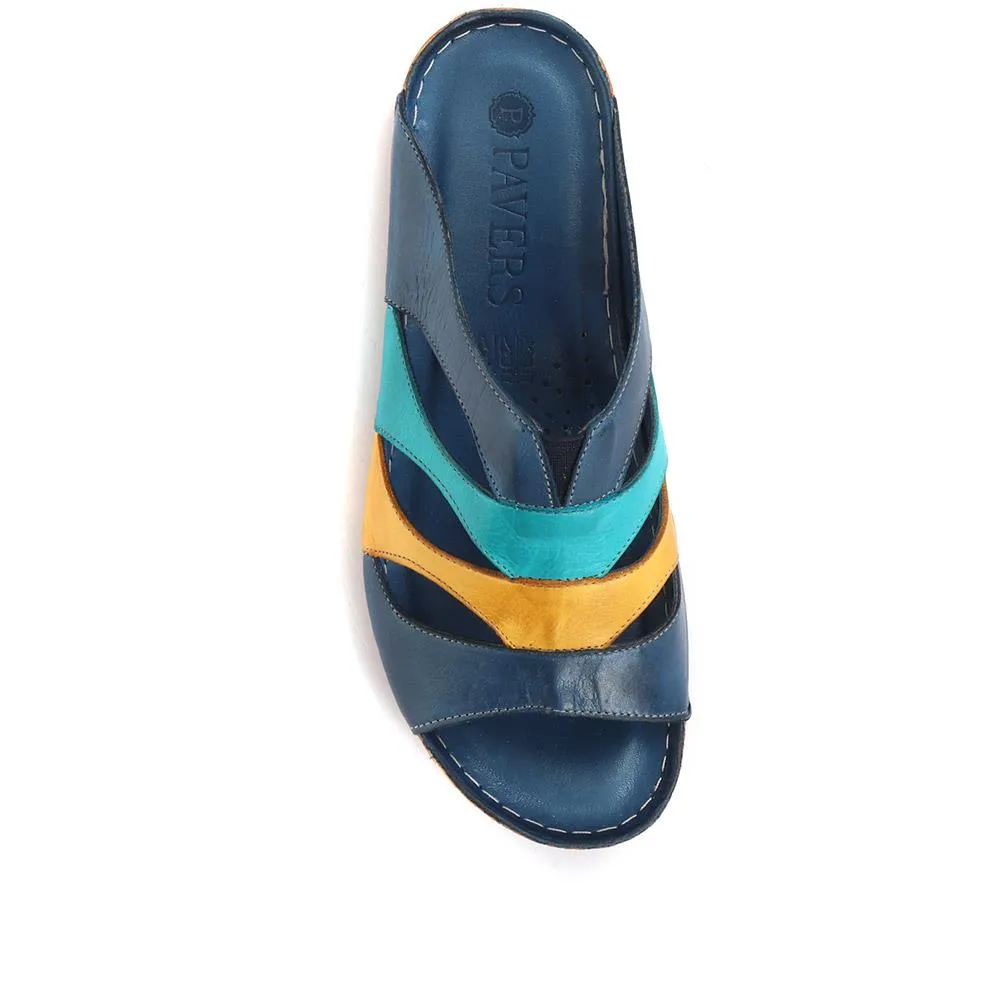 Leather Mule Wedge Sandal - KARY29010 / 315 352 sold by Shoe-Shop product image thumbnail 4