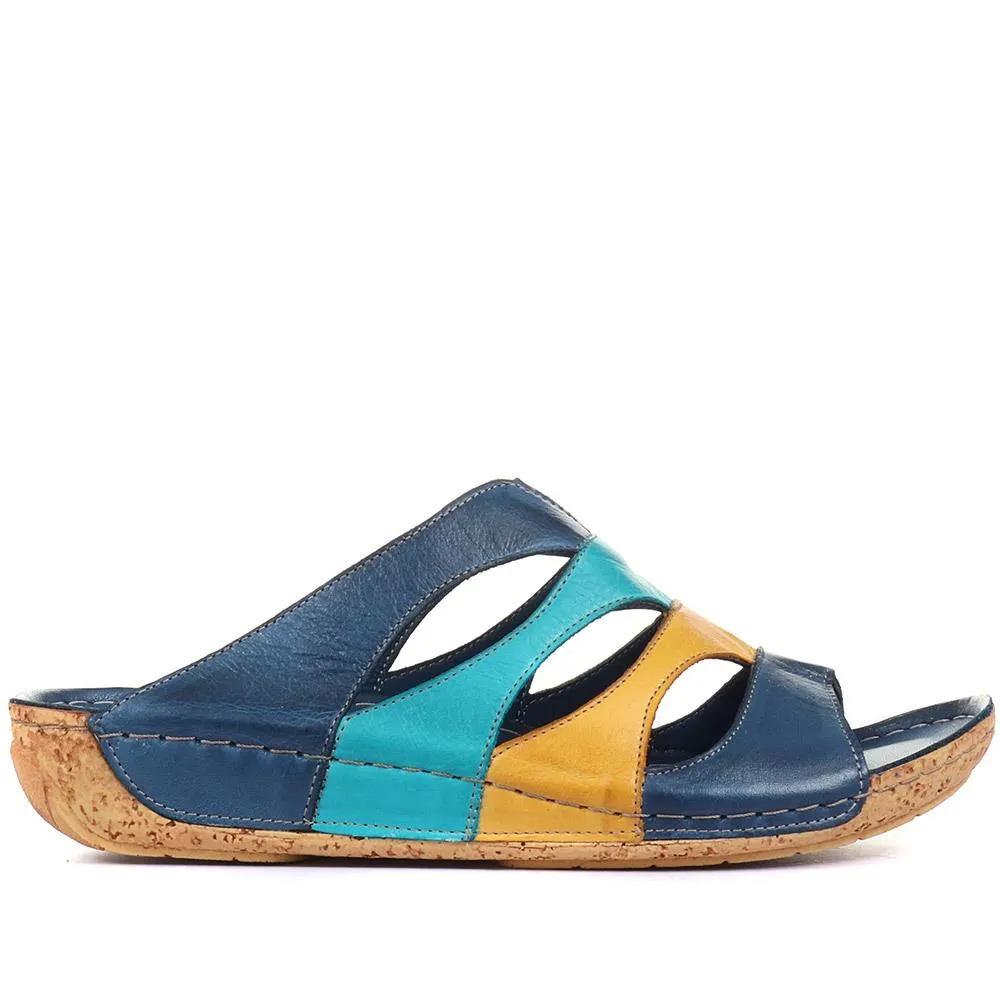 Leather Mule Wedge Sandal - KARY29010 / 315 352 sold by Shoe-Shop product image thumbnail 2