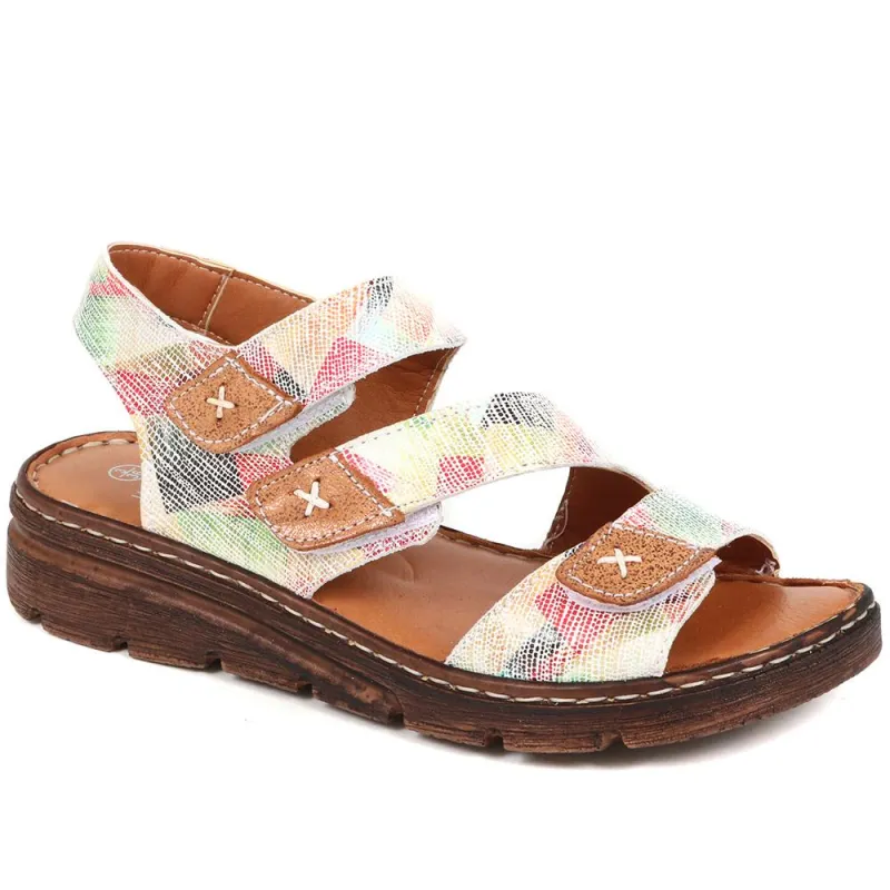 Leather Touch Fasten Sandals - LUCK37005 / 323 988 sold by Shoe-Shop