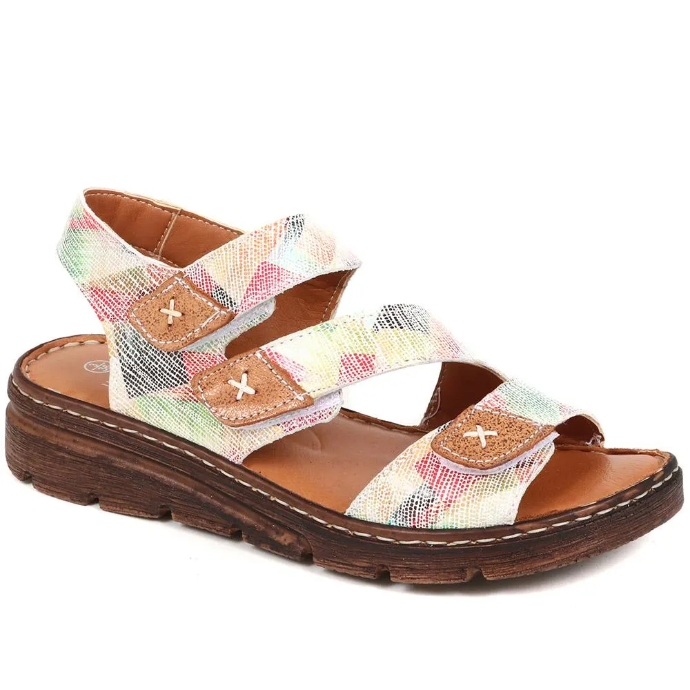 Leather Touch Fasten Sandals - LUCK37005 / 323 988 sold by Shoe-Shop