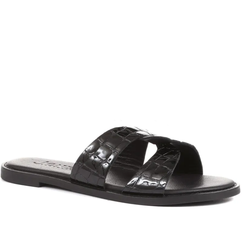 Mina Leather Mule Sandals - MINA / 322 401 sold by Shoe-Shop