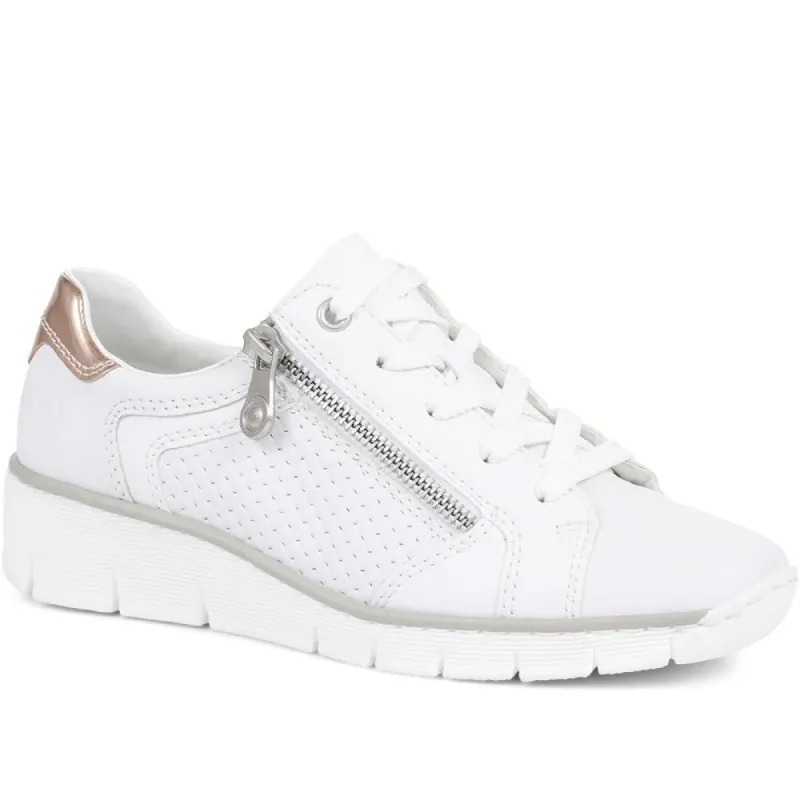 Wide Fit Wedge Trainers - RKR35508 / 321 318 made by Rieker