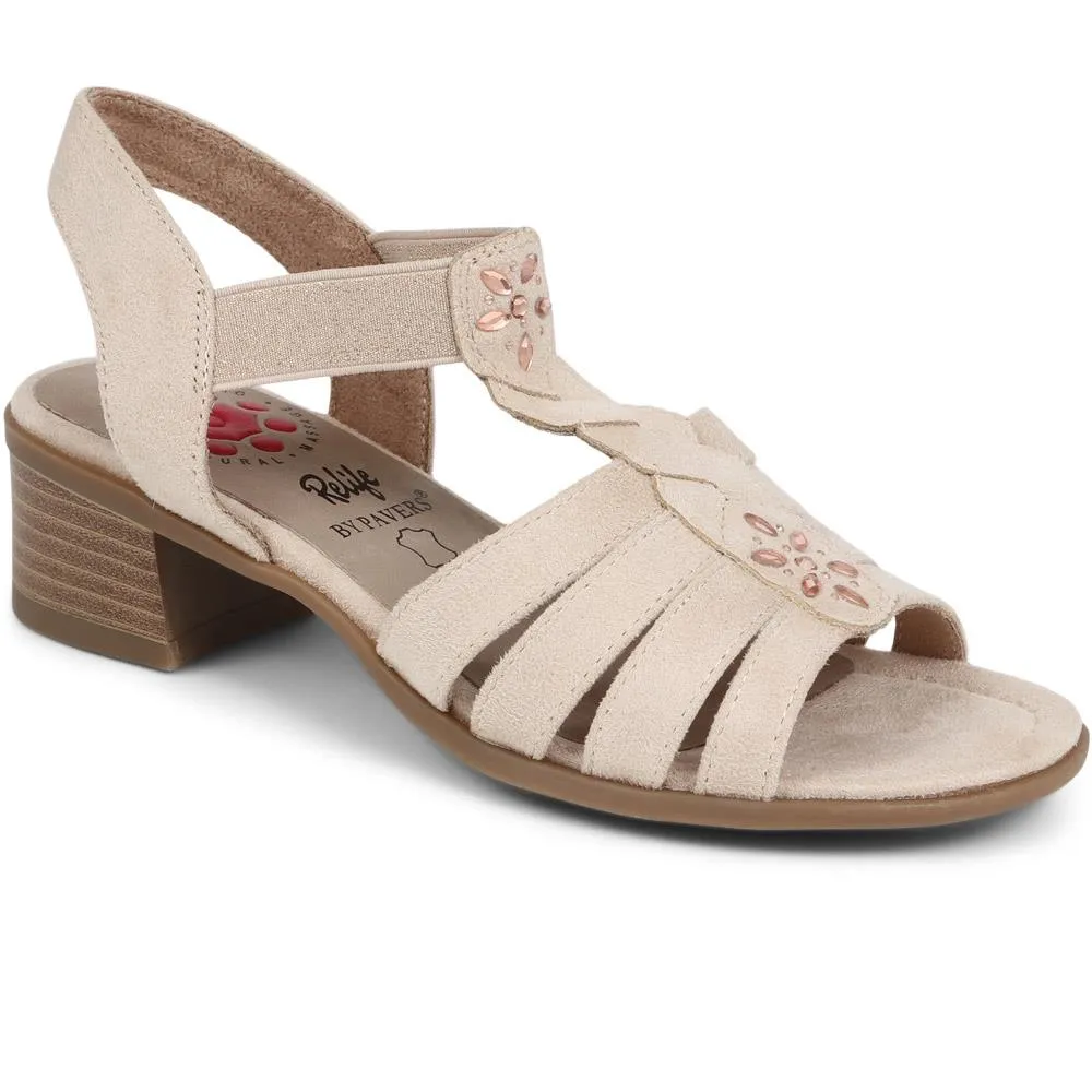Block Heeled Slip-On Sandals - CENTR39057 / 324 981 sold by Shoe-Shop product image thumbnail 3