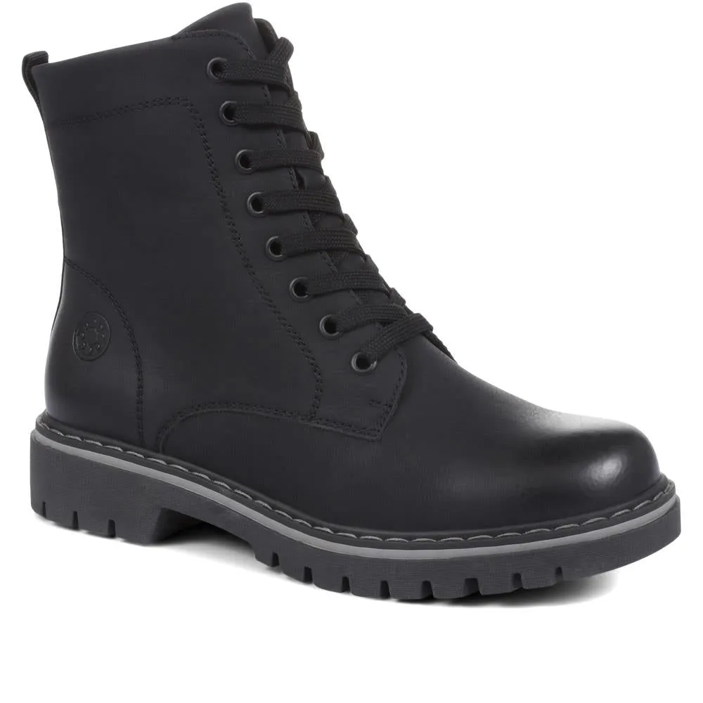 Wide Fit Lace-Up Ankle Boots - CENTR34019 / 320 386 sold by Shoe-Shop product image thumbnail 2