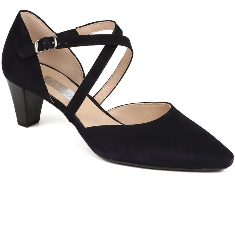 Callow Heeled Court Shoes - GAB29598 / 314 566 made by Shoe-Shop
