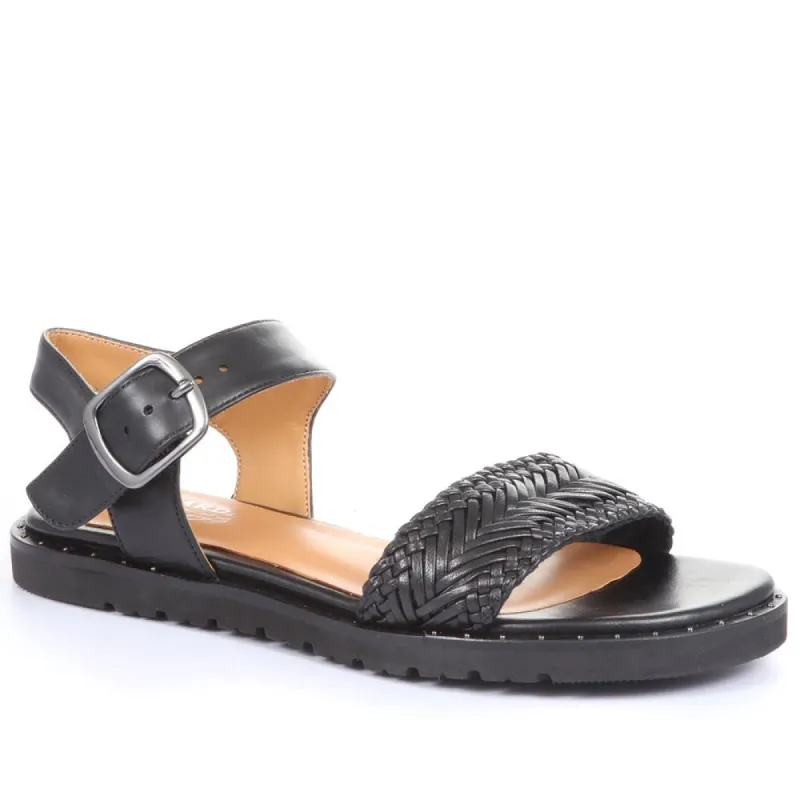 Joanna-04 Leather Flat Sandals - SINO33509 / 319 839 sold by Shoe-Shop