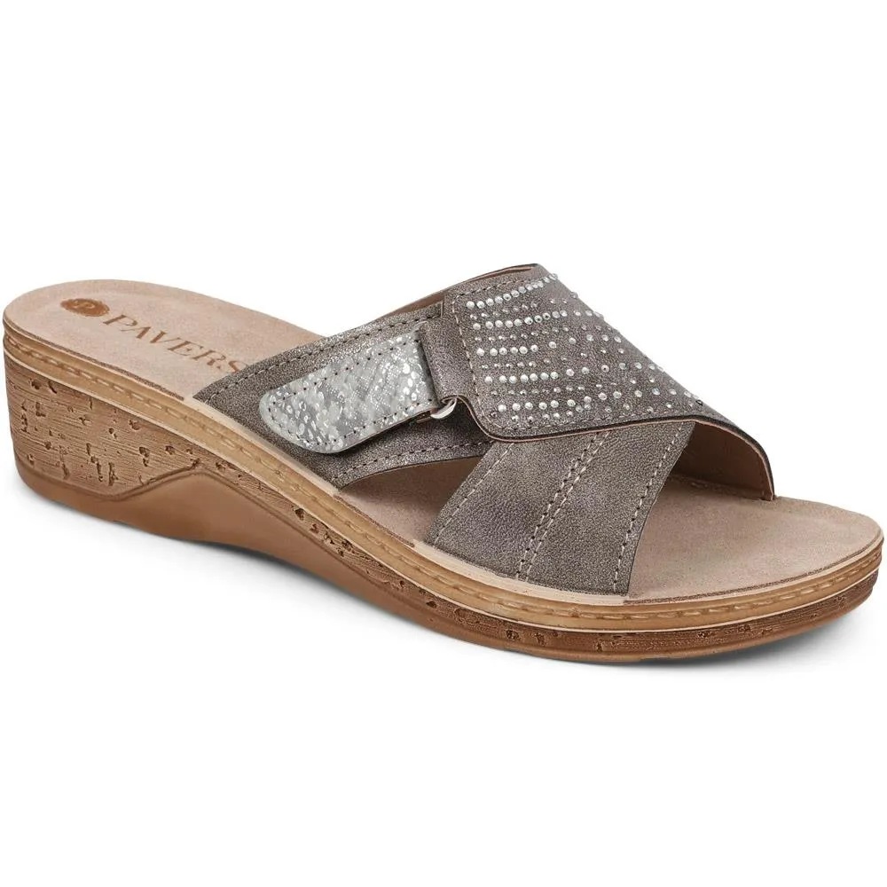 Wedge-Heeled Mule Sandals - INB39055 / 325 203 sold by Shoe-Shop