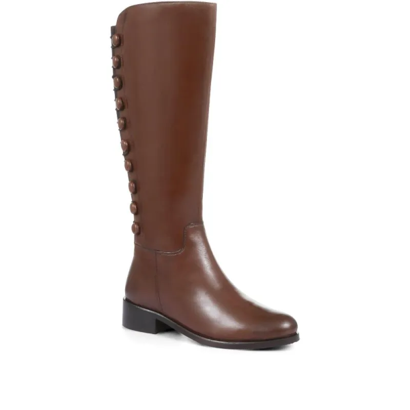 Leather Knee High Boots - SAK32003 / 319 237 sold by Shoe-Shop