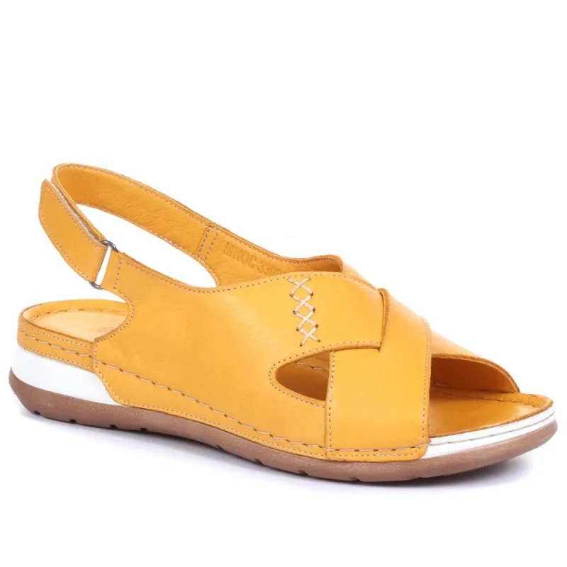 Leather Slingback Sandals - MKOC33001 / 320 060 sold by Shoe-Shop